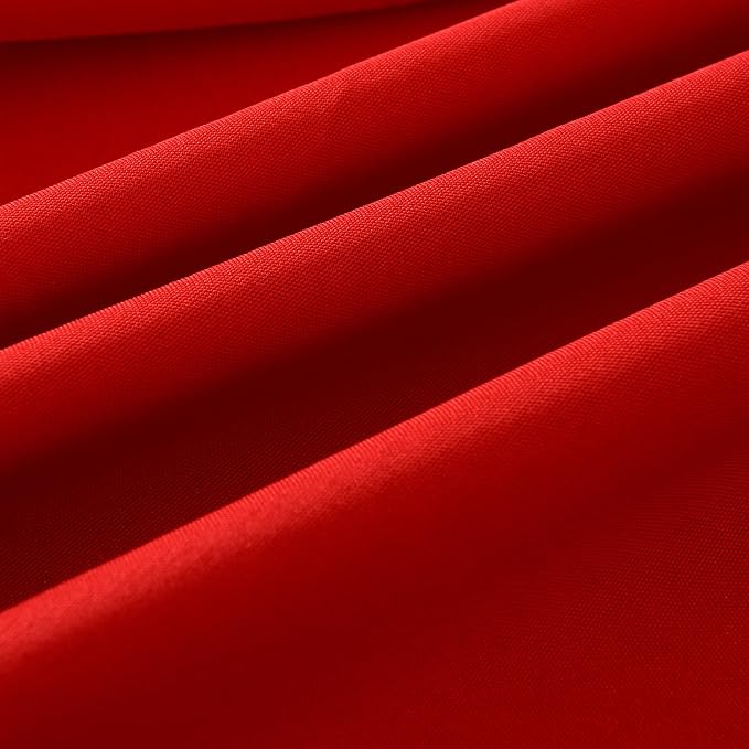6-Pack 60x120 inch Red Table Cloths, Solid Stain and Wrinkle Resistant Oblong Tablecloth, Premium Plain Weave Polyester Fabric Rectangle Table Linen Covers for Hotel, Wedding - Image 9