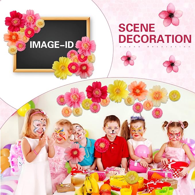 Crowye 24 Pcs Large Tissue Paper Flower Decor,10'' 20'',Fresh Color | Giant Craft Crepe Paper Flower, Colorful, for Wall Decorations Backdrop Mexican Wedding Birthday Carnival School Party - Image 7
