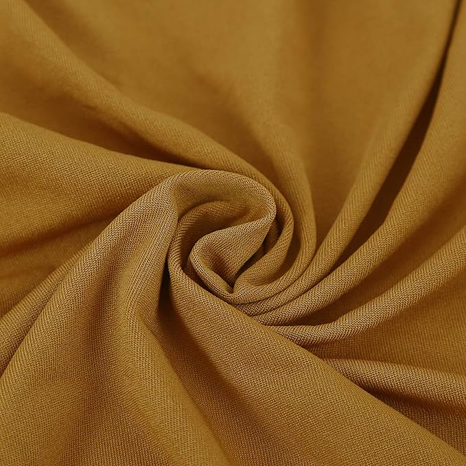 Peomeise Stretch Spandex Chair Cover for Wedding Party Dining Banquet Event (Gold, 25) - Image 8