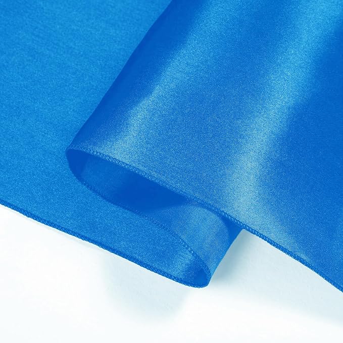 SI Pack of 30 Wedding 12 x 108 inch Satin Table Runner for Wedding, Decorations for Graduations, Engagements, Birthday Parties, Banquets, Runners fit Rectangle, Round Table - Blue - Image 8