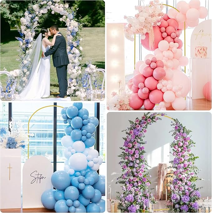 Putros Arch Backdrop Stand and Cover Set, 7.2ft Arch Stand with Ivory Cover - Image 7