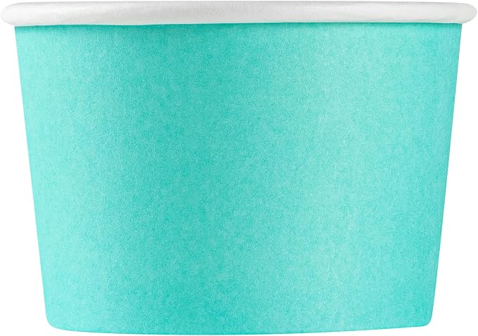 Restaurantware 4 oz Round Turquoise Paper To Go Cup, 50 Pack - Image 18