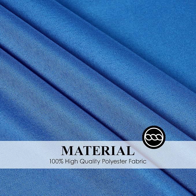 2 Pack Royal Blue Round Tablecloths 132 Inch for Dining Tables | Washable Decorative Linen Polyester Table Cover for Banquets Buffets Parties and Weddings - Image 6