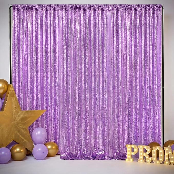 Baby Blue Sequin Backdrop Curtains-2 Panels 3FTx8FT Light Blue Backdrop for Wedding, Glitter Party Decorations Background Drapes for Birthday Party Anniversary Graduation Photo Booth Decor - Image 8