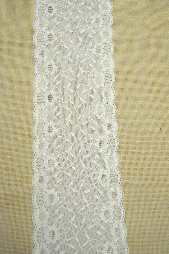 AK TRADING CO. Natural 15oz Burlap Table Runner with Ivory Lace - 12" x 108" (Pack of 3) - Image 3
