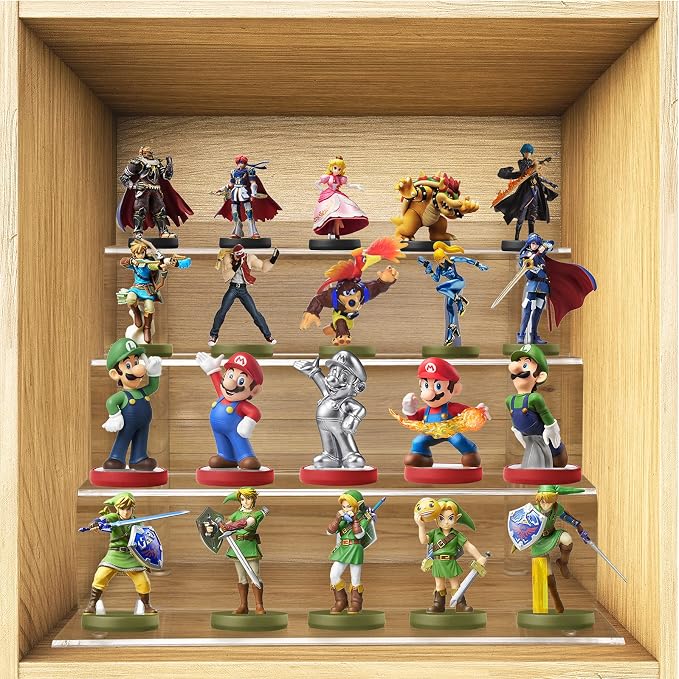 bigantss 9 Inch Acrylic Shelf for Perfume Organizer, 4 Tier Funko POP Shelves, Cologne Organizer Tiered Riser Display Stand, Acrylic Display for Decoration - Image 8