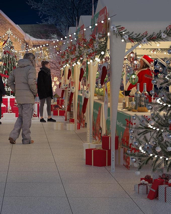 GarveeLife 10 x 10 ft Canopy Tent Commercial, Outdoor Canopy with Waterproof Oxford Fabric, Outdoor Party Tent Ideal for Party, Market, Wedding, Camping, BBQ, Outdoor Event