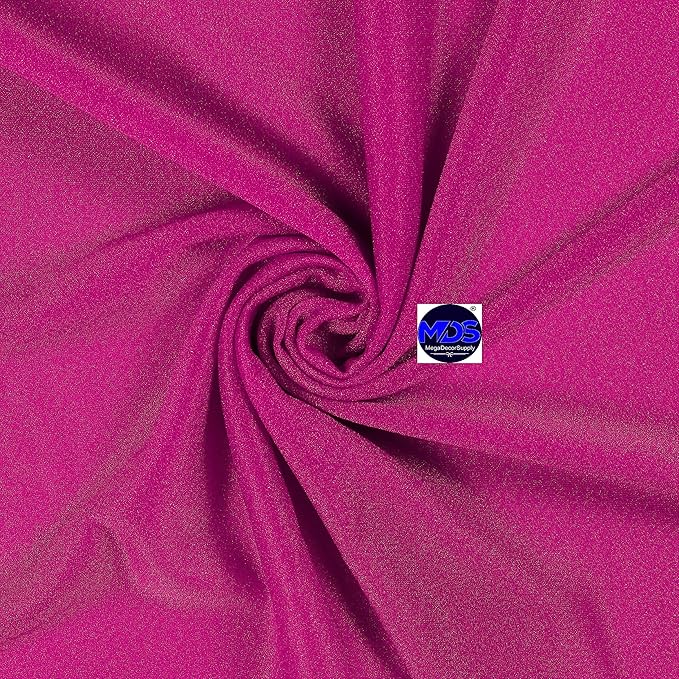 MDS Pack of 2 Wedding Arch Drape Panel (30" Width x 30ft Long) Sheer Chiffon Arbor Canopy Drapery Fabric for Wedding Ceremony Reception Decoration Party Ceiling Backdrop Curtain Swag - Magenta