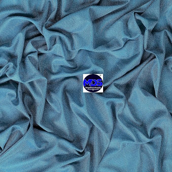 MDS Pack of 1 Wedding Arch Drape Panel (30" Width x 75ft Long) Sheer Chiffon Arbor Canopy Drapery Fabric for Wedding Ceremony Reception Decoration Party Ceiling Backdrop Curtain Swag - Dark Teal