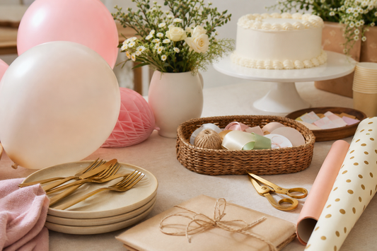 Unbranded close editorial detail featuring practical celebration organization