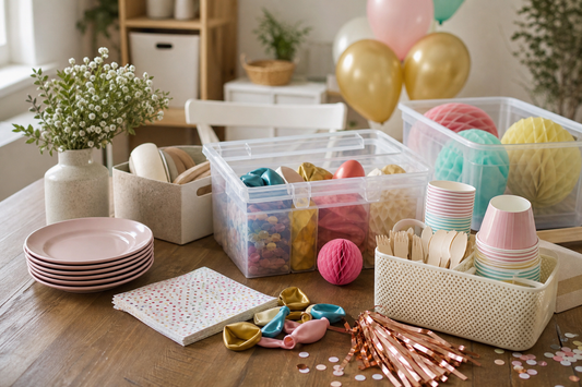 Unbranded organized spatial layout featuring practical celebration organization