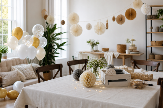 Unbranded organized spatial layout featuring practical everyday decorating