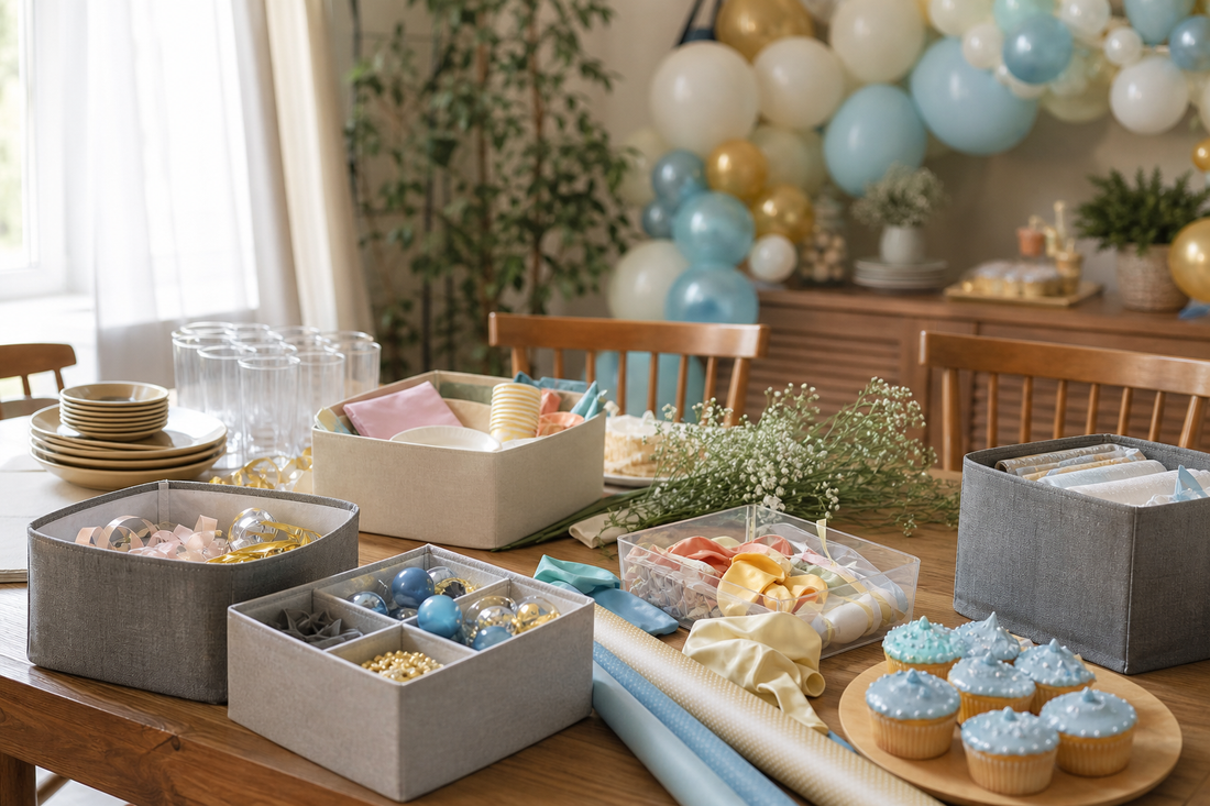 Unbranded orderly inspection setup featuring practical celebration organization