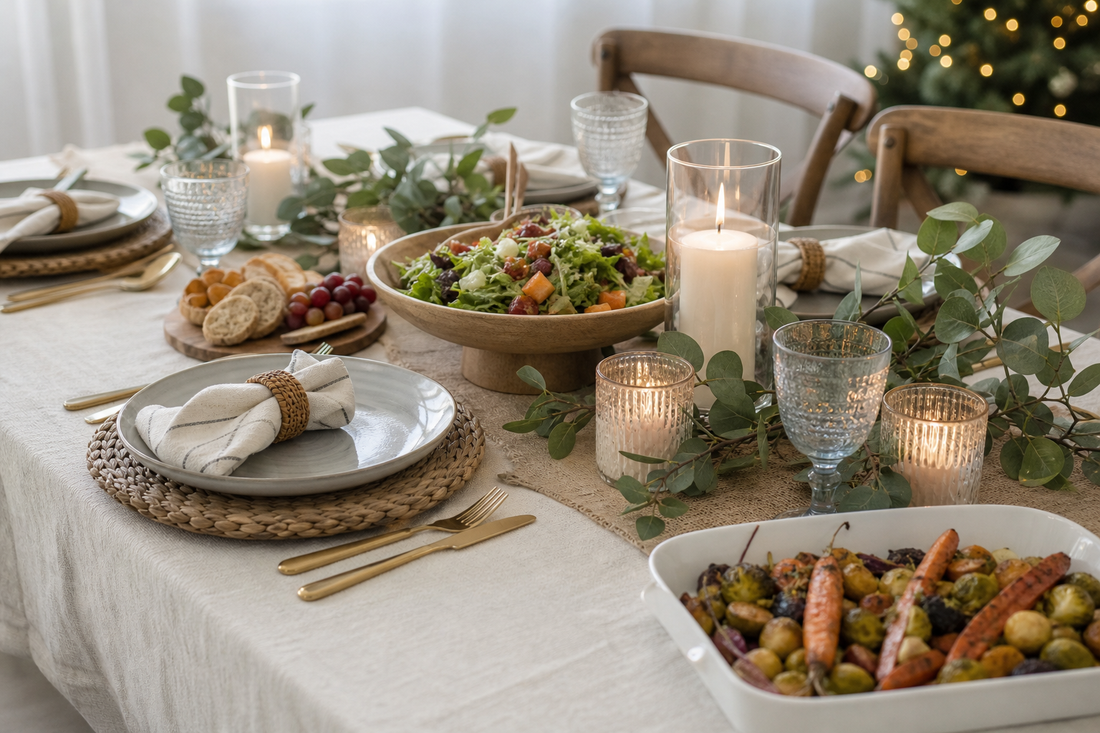 Unbranded organized spatial layout featuring table and serving arrangements