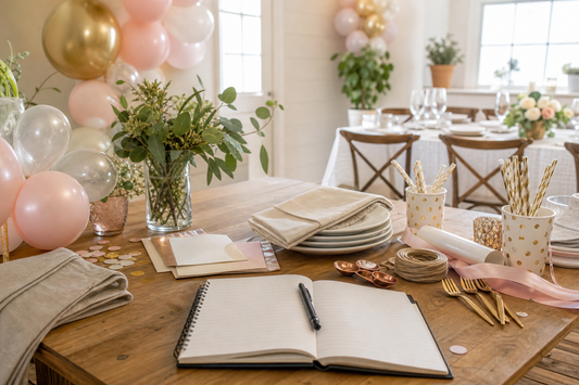Unbranded organized spatial layout featuring practical party planning