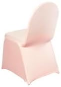 Efavormart 1 Set Spandex Stretch Blush Chair Covers Universal Banquet Chair Covers for Party Dining with Foot Pockets Washable Wedding Chair Slip Covers for Outdoor - Image 8