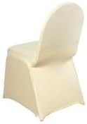 Efavormart Spandex Stretch Champagne Chair Covers 50 PCS Universal Banquet Chair Covers for Party Dining with Foot Pockets Washable Wedding Chair Slip Covers for Outdoor - Image 7