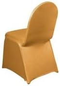 Efavormart Spandex Stretch Gold Chair Covers 100 PCS Universal Banquet Chair Covers for Party Dining with Foot Pockets Washable Wedding Chair Slip Covers for Outdoor - Image 8