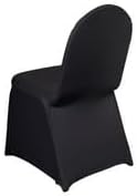 Efavormart 100 PCS Black Premium Spandex Stretch Banquet Chair Covers for Dining Chairs Party Wedding Outdoor Events Slip Covers W/Foot Pockets Washable - Image 8