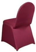Efavormart 50 PCS Burgundy Stretchy Spandex Fitted Banquet Chair Covers for Party Dining Chairs Wedding Banquet Outdoor Event Catering Slip Covers - Image 8