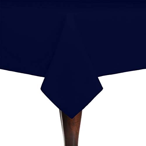 Ultimate Textile 72x72-Inch Cotton-Feel Tablecloth, Deep Royal, 5 Pack by UltimateTextile