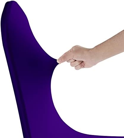 SuperO Waterproof Spandex Chair Cover 25PCS, Stretch Dining Chair Covers, Polyester Outdoor Chair Covers, Protector Stretch Chair Cover for Party Universal, Banquet, Wedding Event, Hotel(Purple) - Image 6