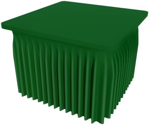 Smiry Spandex Elastic Fitted Table Cloth Skirt for 4FT Square Table by Smiry