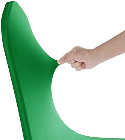 SuperO Waterproof Spandex Chair Cover 25PCS, Stretch Dining Chair Covers, Polyester Outdoor Chair Covers, Protector Stretch Chair Cover for Party Universal, Banquet, Wedding Event, Hotel(Emerald) - Image 6