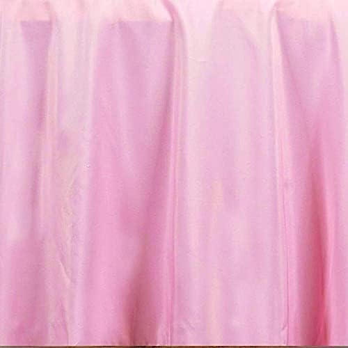 Balsa Circle 10 pcs 108 inch Pink Round Washable Polyester Easy-Care Tablecloth for Indoor and Outdoor Bridal Shower Wedding Table Buffet Table Parties Events Kitchen Dining - Image 4