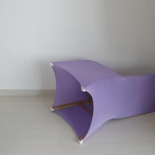 30 80 100Pieces White Wedding Chair Covers Stretch Polyester Spandex for Wedding Party Banquet Seat Covers (Lilac, 30PCS) - Image 4