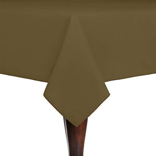 Ultimate Textile 72 x 72-Inch Square Cotton-Feel Tablecloth, Cafe by UltimateTextile