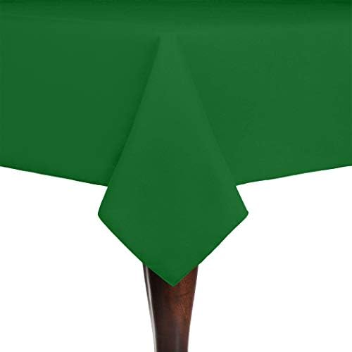 Ultimate Textile 72 x 72-Inch Square Cotton-Feel Tablecloth, Kelly, 10 Pack by UltimateTextile