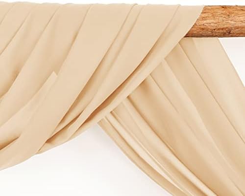 Wedding Arch Draping Fabric 30'' x 18FT Sheer Chiffon Arch Drape Backdrop - Image 3