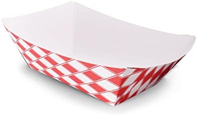 Case of 1000 Paper Food Trays, Popcorn, Nacho, Burger (Size 50, 1/2 lb) by DHGPROFESSIONAL