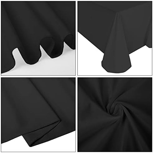 10 Pack Black Tablecloths for 6ft Tables-90 x 132 Inch | Polyester Table Cover, Stain and Wrinkle Resistant Washable Fabric Table Cloth, Perfect for Wedding Banquet Parties - Image 8