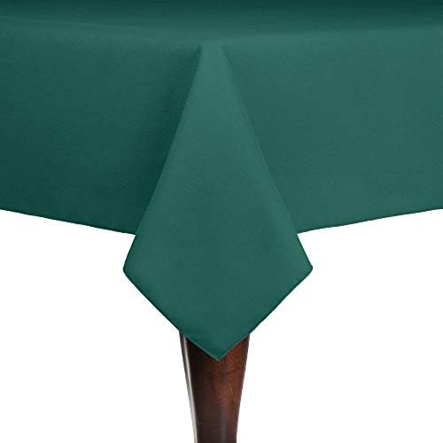Ultimate Textile 72 x 72-Inch Square Cotton-Feel Tablecloth, Teal, 5 Pack by UltimateTextile