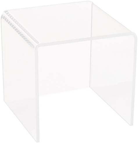 Azar Displays 515322 5.5" Acrylic Square Riser (4 Pack) - Image 2