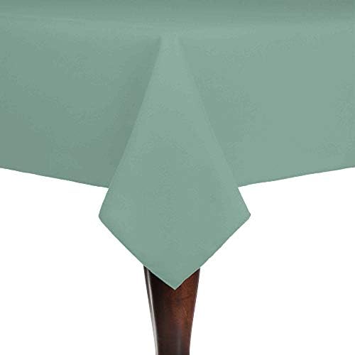 Ultimate Textile 72 x 72-Inch Square Cotton-Feel Tablecloth, Seamist 2 Pack by UltimateTextile