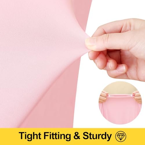 Smiry Spandex Elastic Fitted Table Cloth Skirt for 5FT Rectangle Table - Image 5