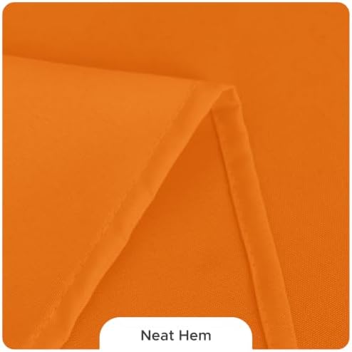 Fitable 8 Pack Orange Tablecloths 70x108 Inch for 6 Ft Rectangle Tables - Image 4