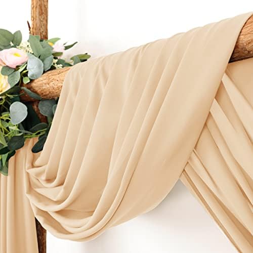 Wedding Arch Draping Fabric 30'' x 18FT Sheer Chiffon Arch Drape Backdrop - Image 2