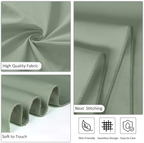 8 Packs 90 Inch Sage Green Round Tablecloth - Image 4