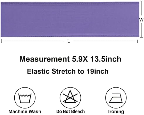 Lavender Chair Sashes 50 Pack, Lavender Chair Bands for Wedding Party Birthday Decor, Spandex Chairs Bows for Folding Chairs - Image 5