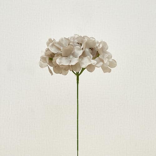 Artificial Hydrangea Flowers Coffee Heads 10 Fake Hydrangea Silk Flowers for Wedding Centerpieces Bouquets DIY Floral Decor Home Decoration with Stems(VASE NOT Included) - Image 5