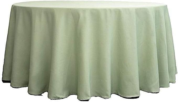 Balsa Circle 6 pcs 120 inch Sage Green Round Tablecloths Polyester Fabric Table Cover Linens for Wedding Party Reception Banquet Events Kitchen Dining by BalsaCircle