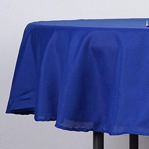 Balsa Circle 6 pcs 90 inch Royal Blue Round Washable Polyester Easy-Care Tablecloth for Indoor and Outdoor Bridal Shower Wedding Table Buffet Table Parties Kitchen Dining - Image 2