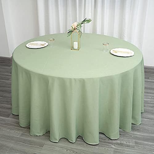 Balsa Circle 6 pcs 120 inch Sage Green Round Tablecloths Polyester Fabric Table Cover Linens for Wedding Party Reception Banquet Events Kitchen Dining - Image 5