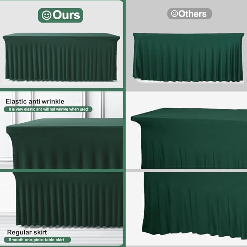 BDDC One-Piece Spandex Table Cloth Skirt for 6FT Rectangle Tables - Image 4