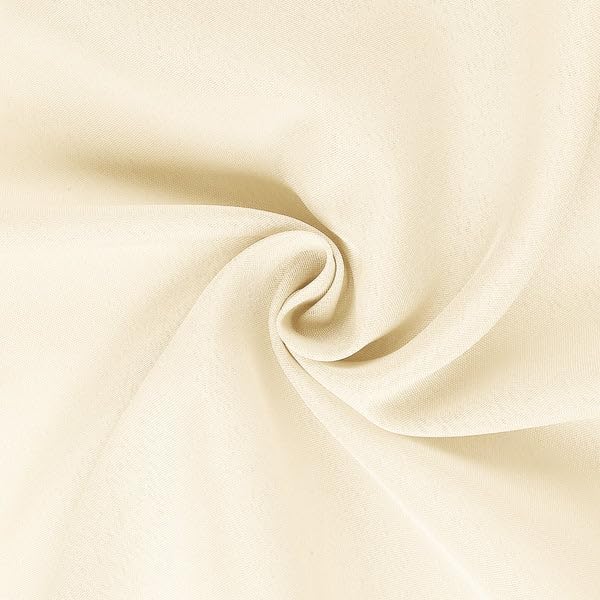 Tableclothsfactory 5PCS Beige Linen Polyester Folding Chair Cover Dinning Chair Slipcover for Wedding Party Event Banquet Catering - Image 4