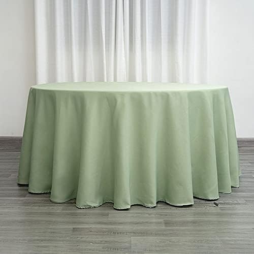 Balsa Circle 6 pcs 120 inch Sage Green Round Tablecloths Polyester Fabric Table Cover Linens for Wedding Party Reception Banquet Events Kitchen Dining - Image 7